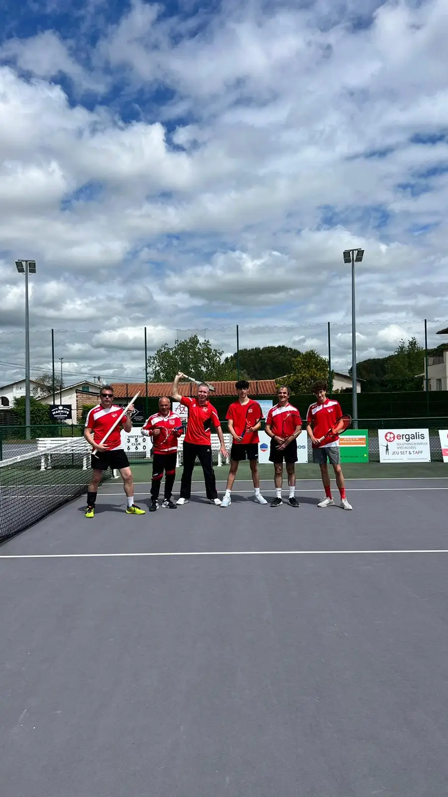 Matchs du scn tennis équipe 2 en folie